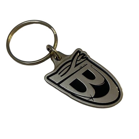 B Dupont Auto Keychain Metal Charm Double Sided Souvenir Collector Novelty - Picture 2 of 6